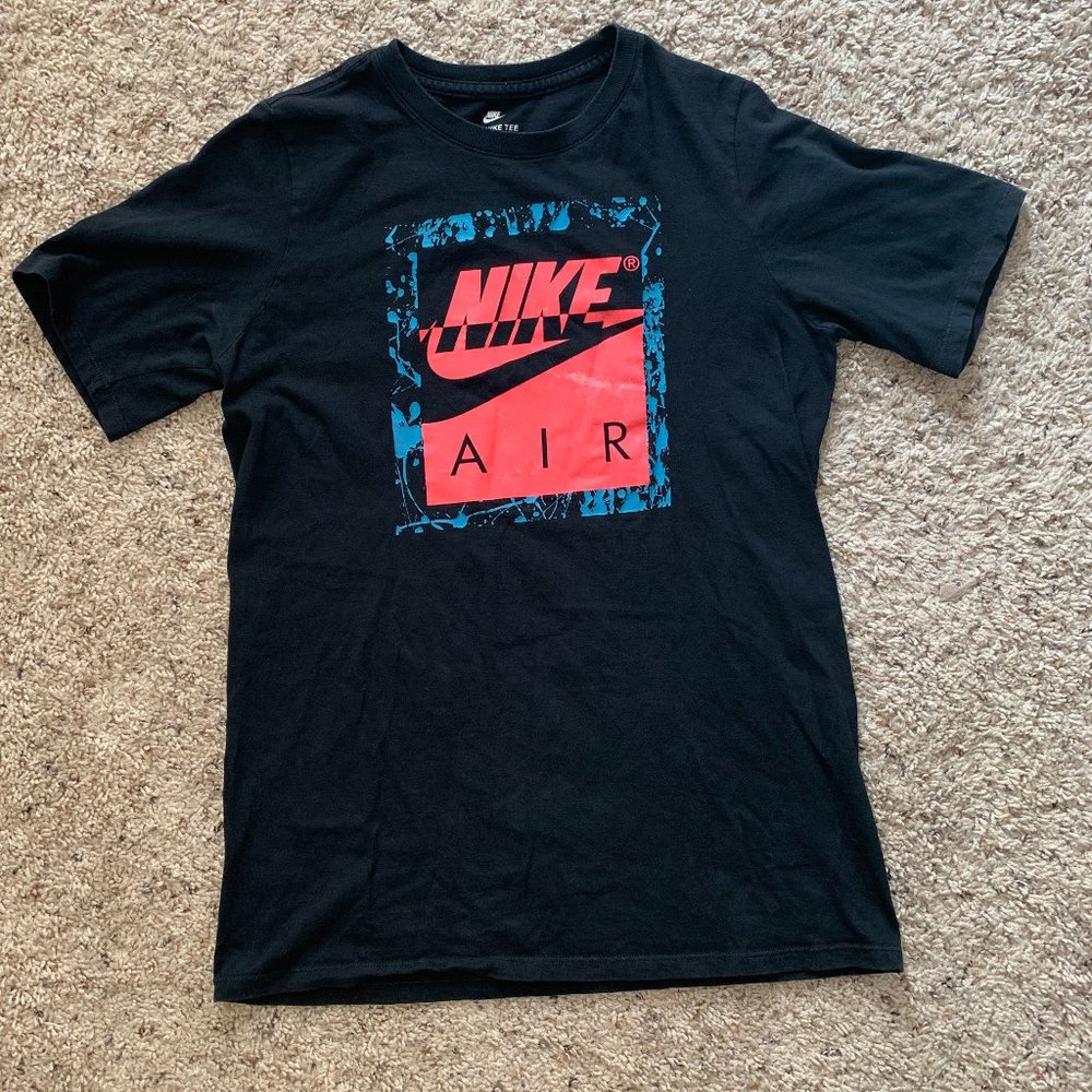 Nike Run Gray And Pink Short Sleeve Shirt Size S